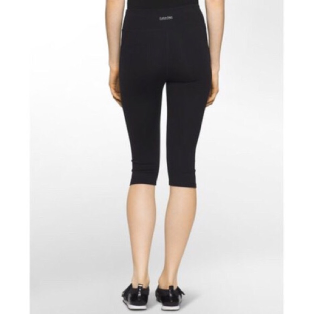 Calvin Klein Performance Black Dri Rouched Leg Leggings Size Medium